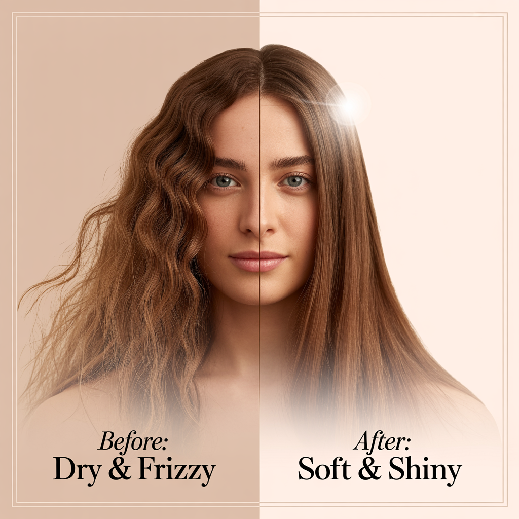 Hair care results and transformation showcase