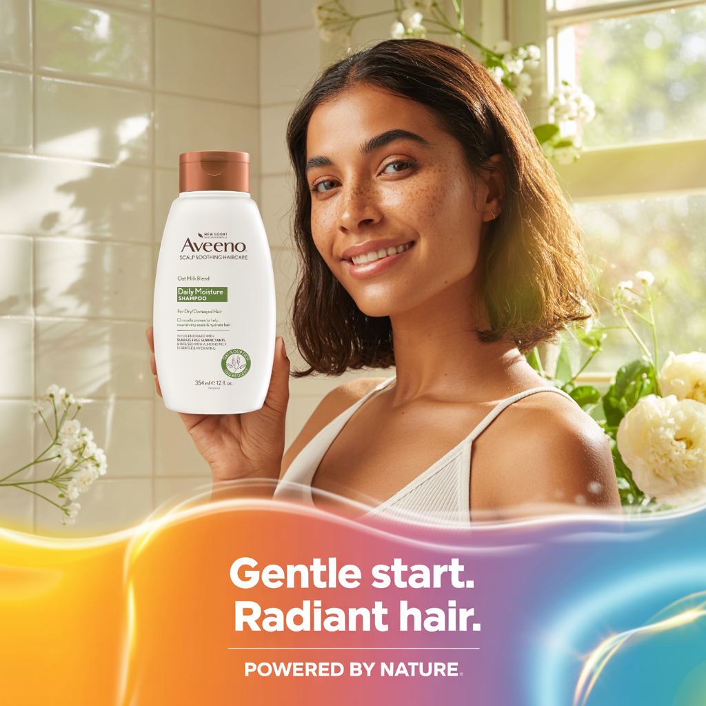 Lifestyle integration showing daily hair care routine